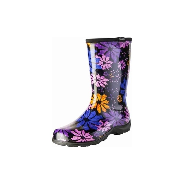 Sloggers Woman's Rain and Garden Boot Flower Power Size 8 5016FP08